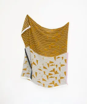 Afeem Mustard Silk Scarf