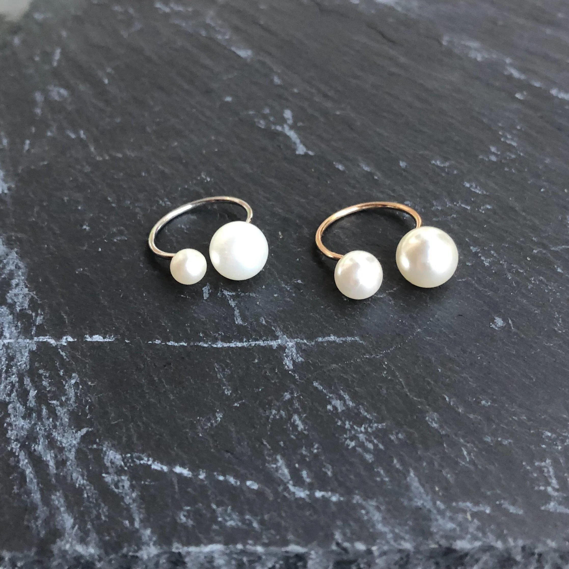 Arista Open Pearl Ring - LAST CHANCE