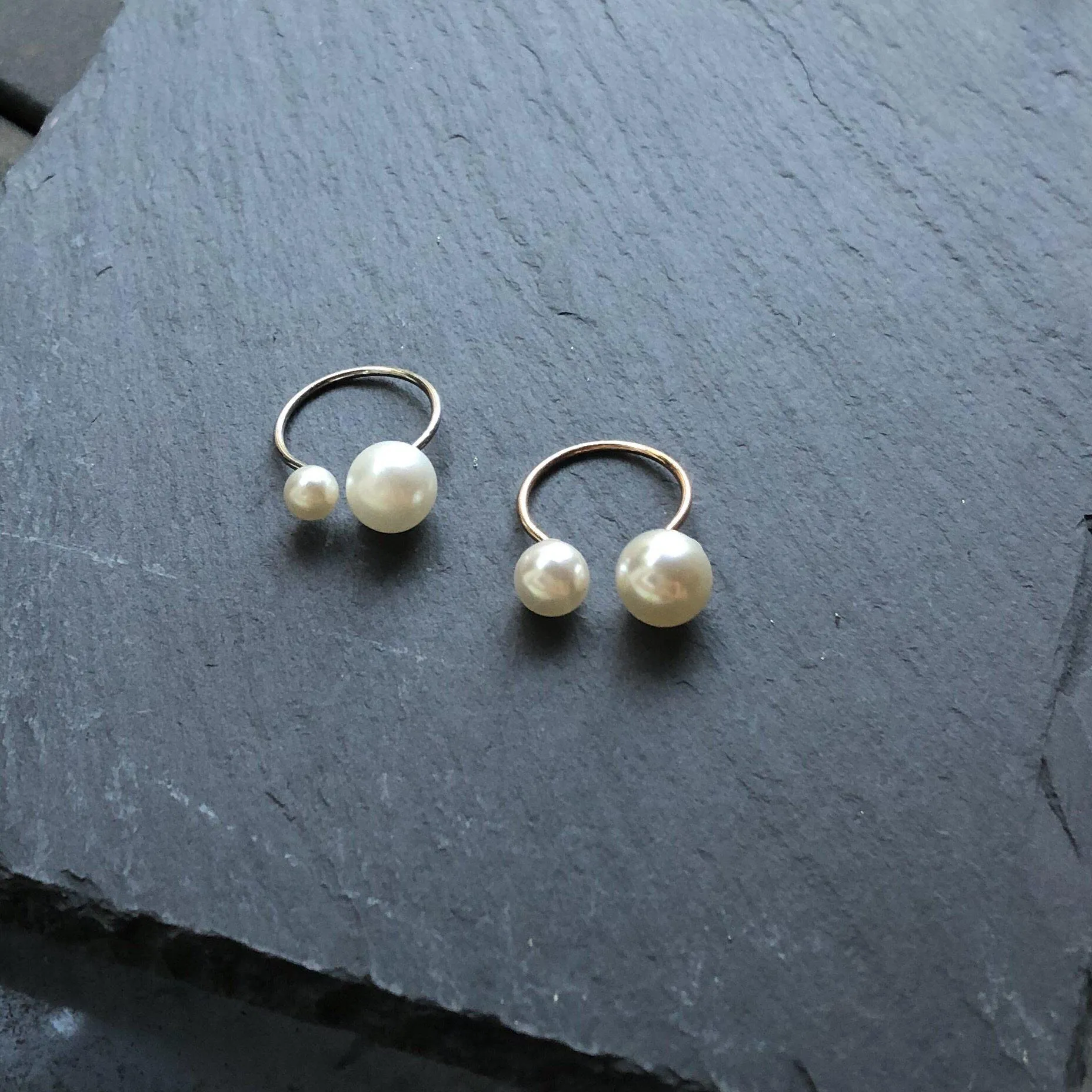 Arista Open Pearl Ring - LAST CHANCE