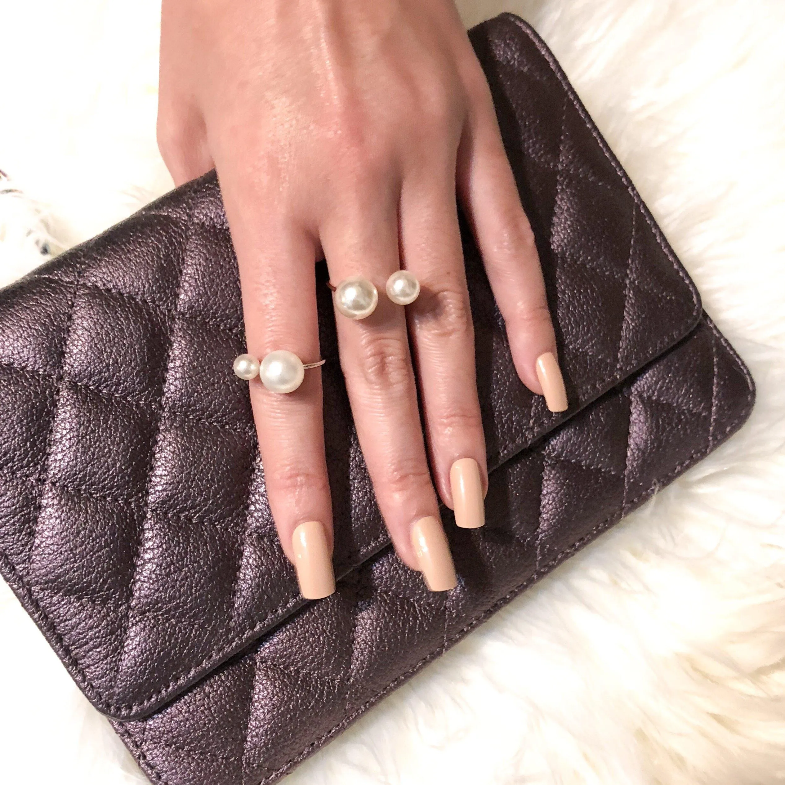 Arista Open Pearl Ring - LAST CHANCE