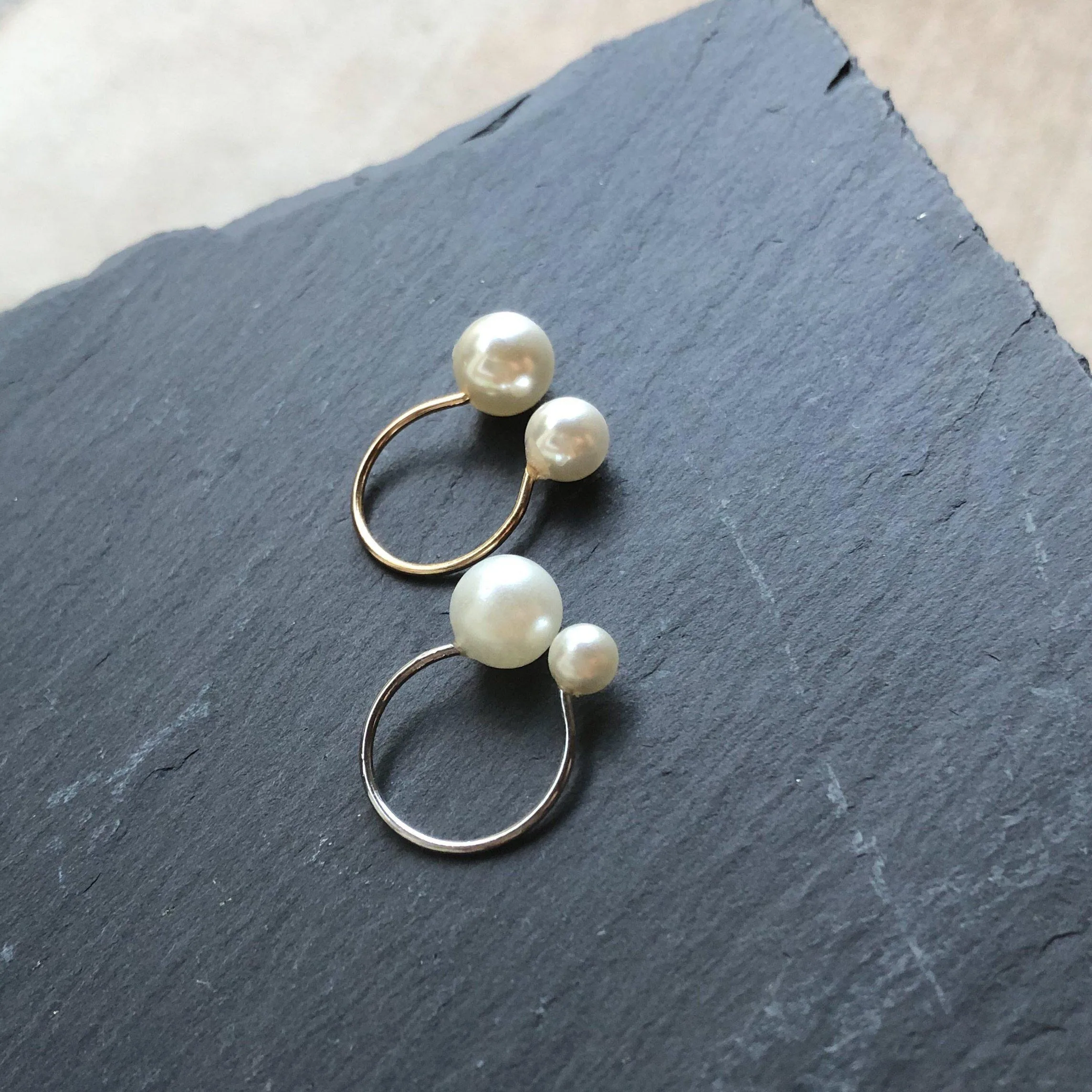 Arista Open Pearl Ring - LAST CHANCE