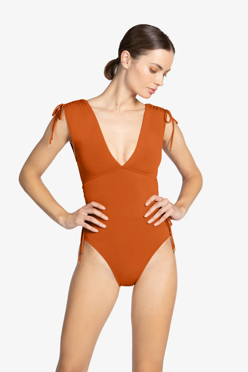 AUBREY V PLUNGE ONE PIECE - Spring Edition