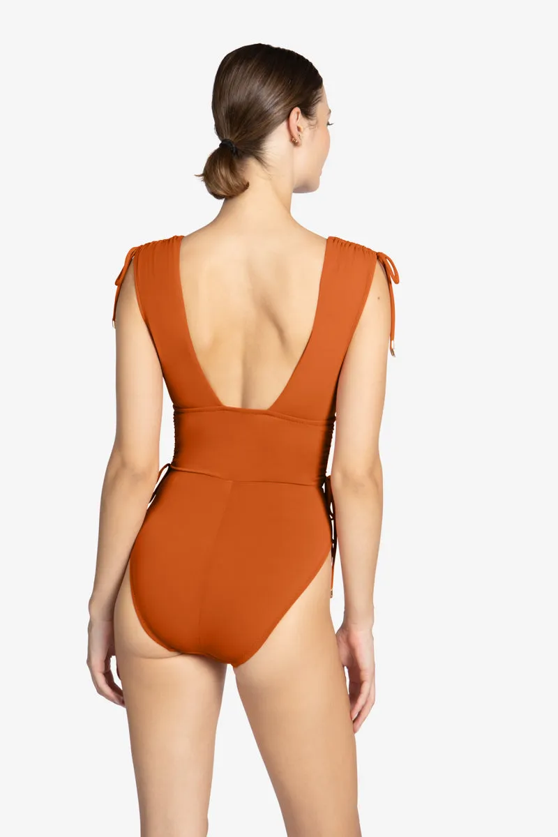 AUBREY V PLUNGE ONE PIECE - Spring Edition