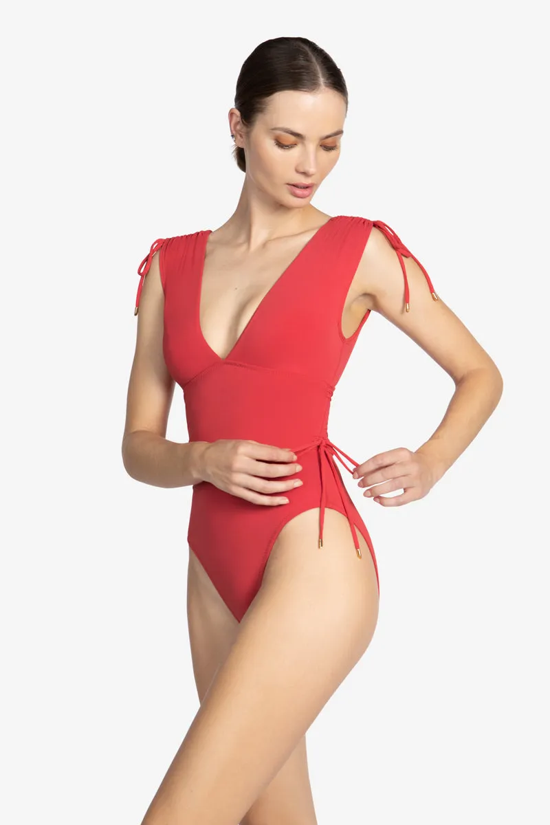 AUBREY V PLUNGE ONE PIECE - Spring Edition