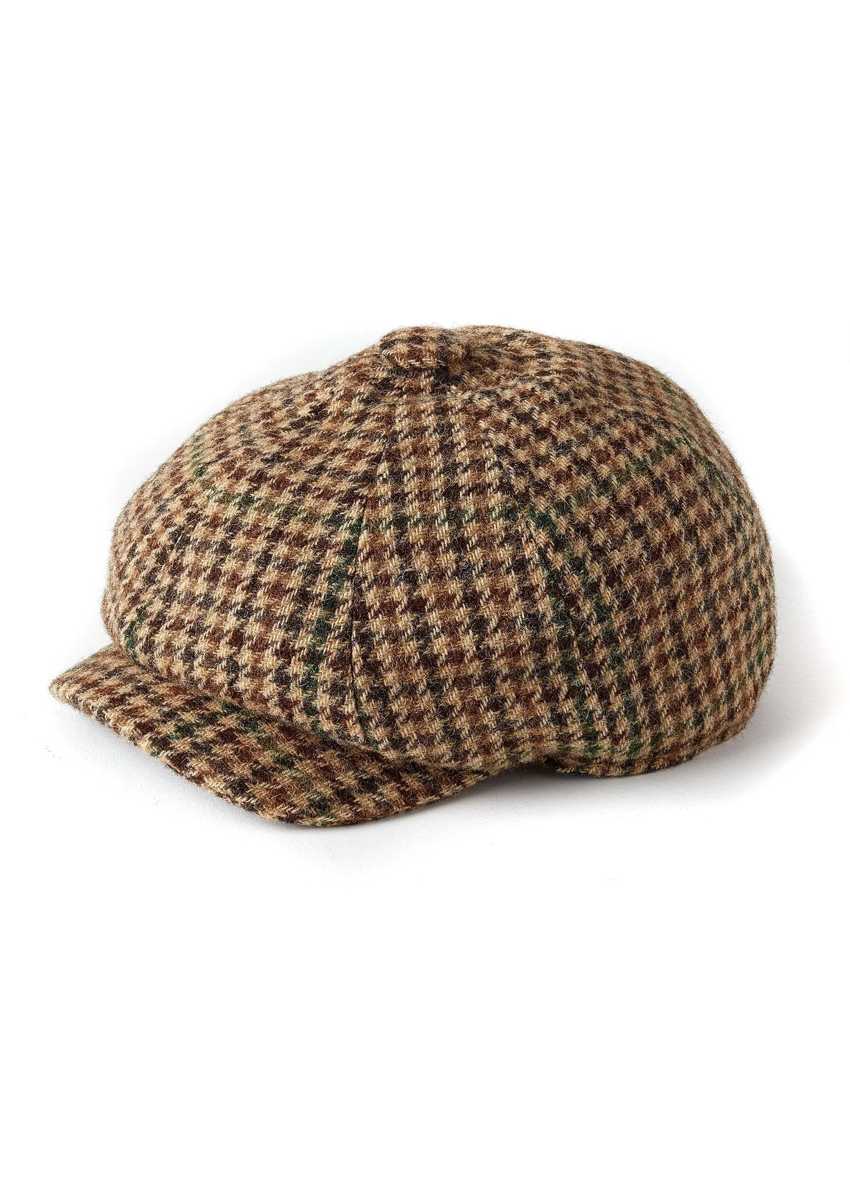 Baker Boy Cap (Hailes Green Tweed)