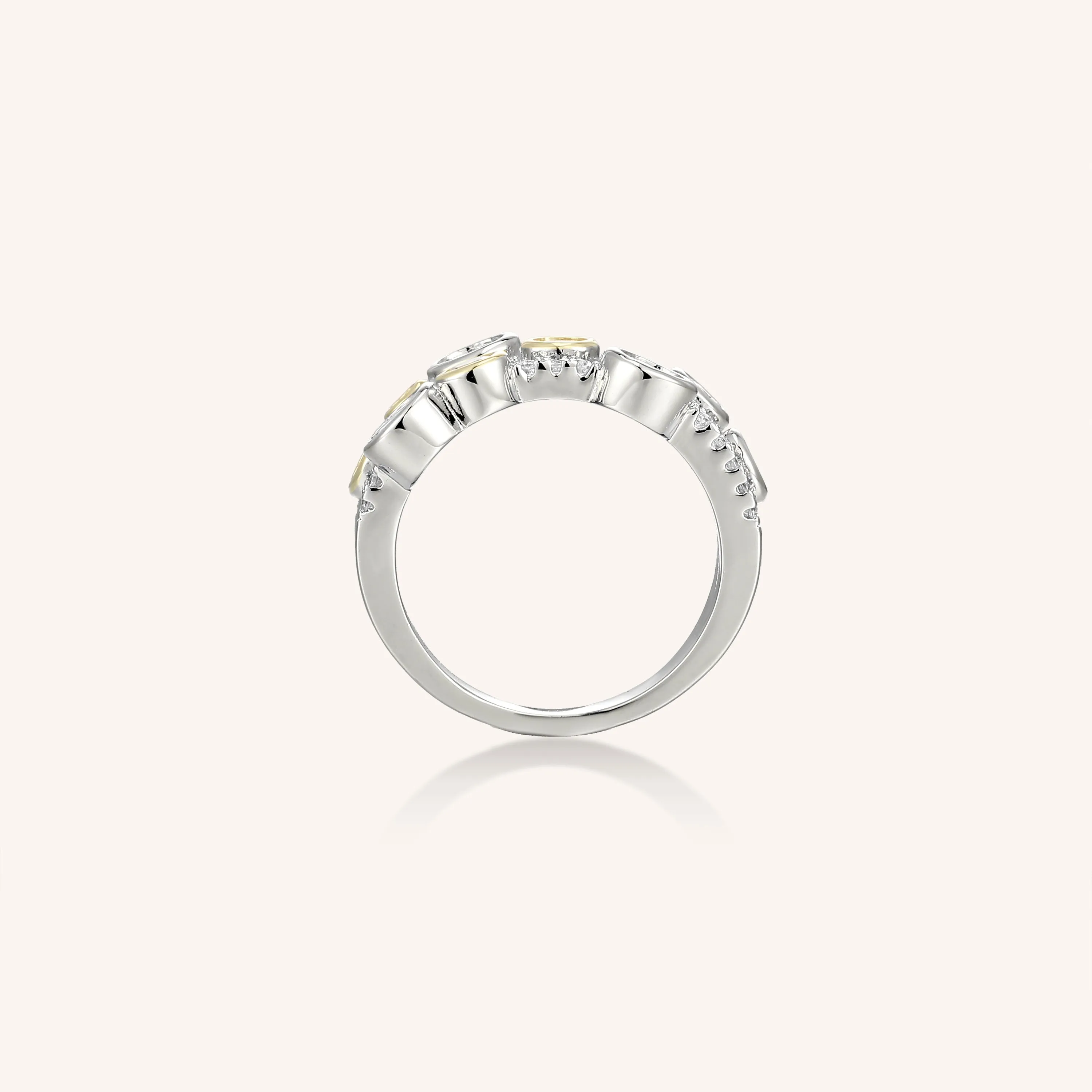 Bejeweled Clustered Crystal Ring