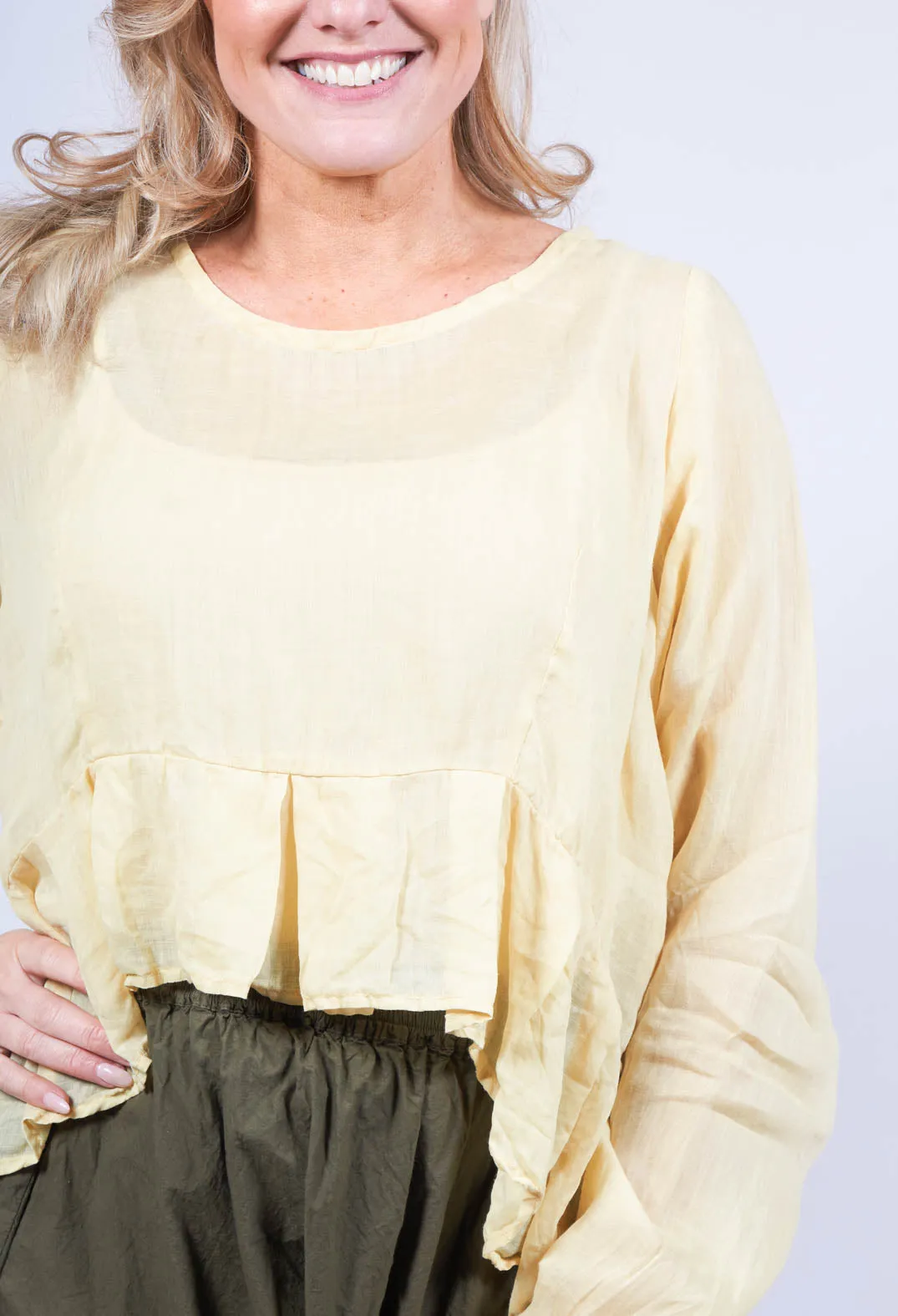 Bluteilen Shirt in Lowe Yellow