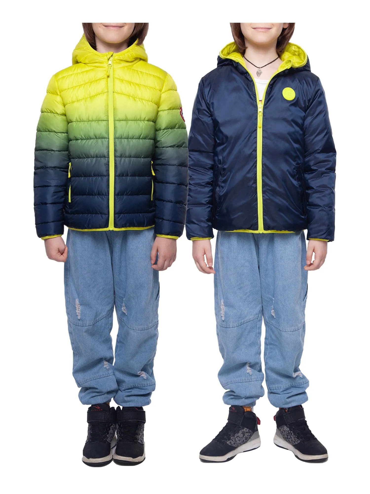 Boys' Reversible Lightweight Puffer Jacket