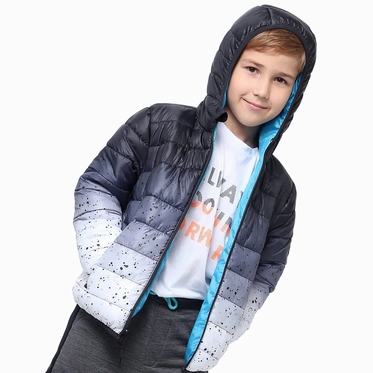 Boys' Reversible Lightweight Puffer Jacket