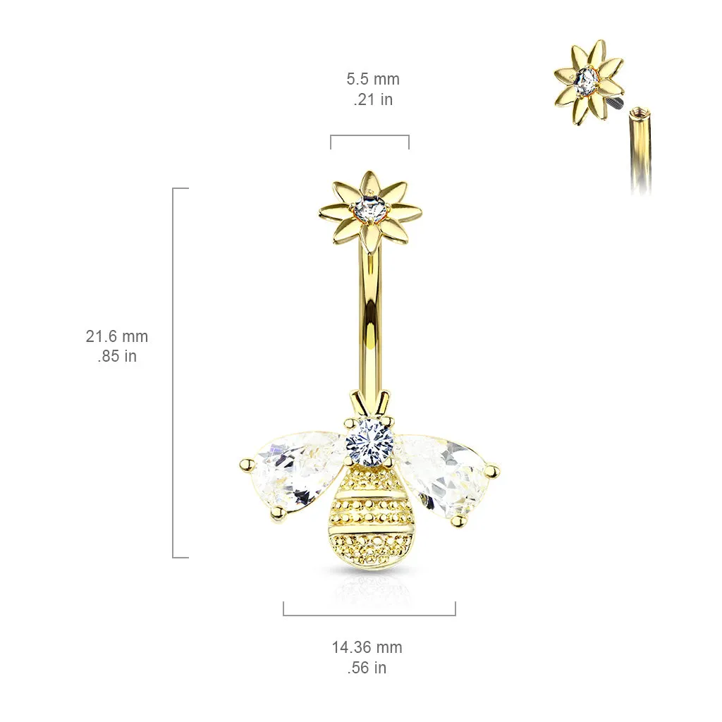 Buzzy Bee Belly Ring