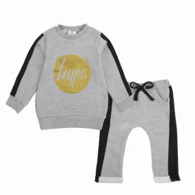 C1226 ZY HYPE GREY 2-PCS TERRY SUIT