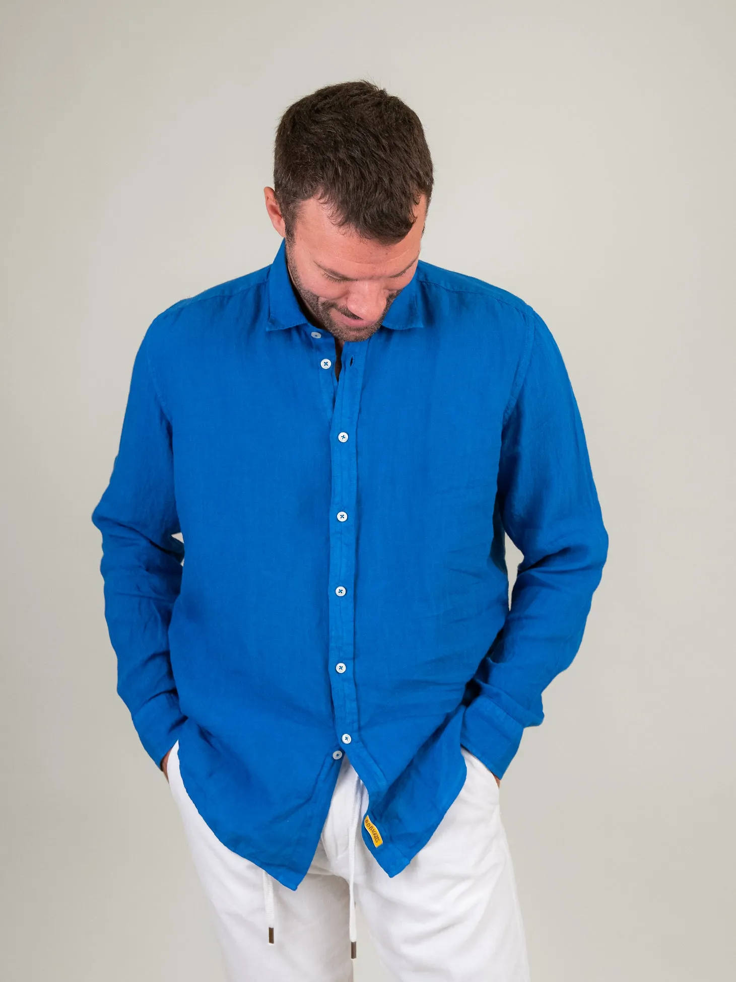 CAMICIA IN LINO BLUETTE