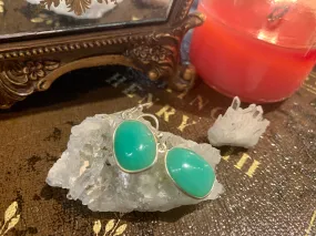 Chrysoprase Akoni Earrings