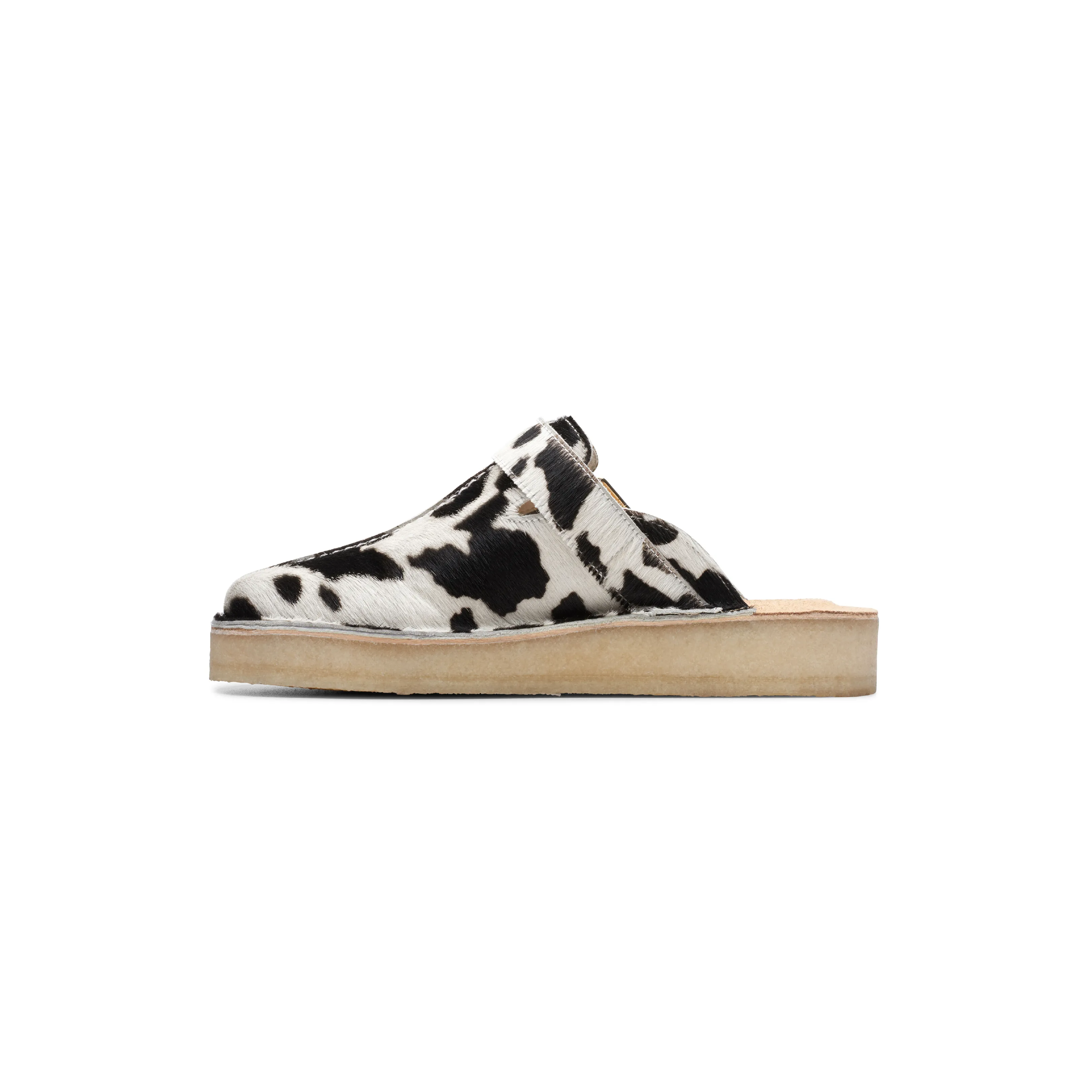 Clarks Trek Mule Cow Print HairOn