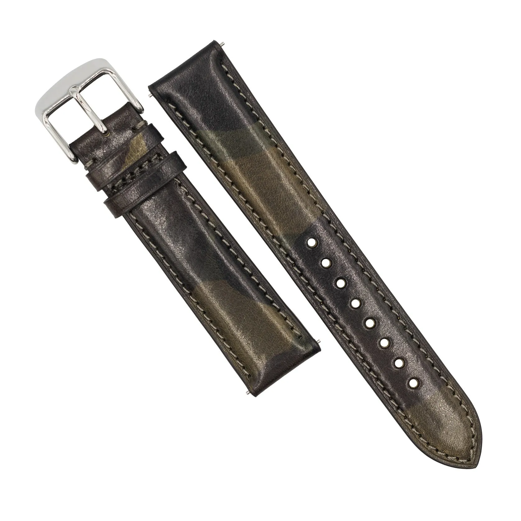 Classic LPA Camo Leather Strap in Army Camo