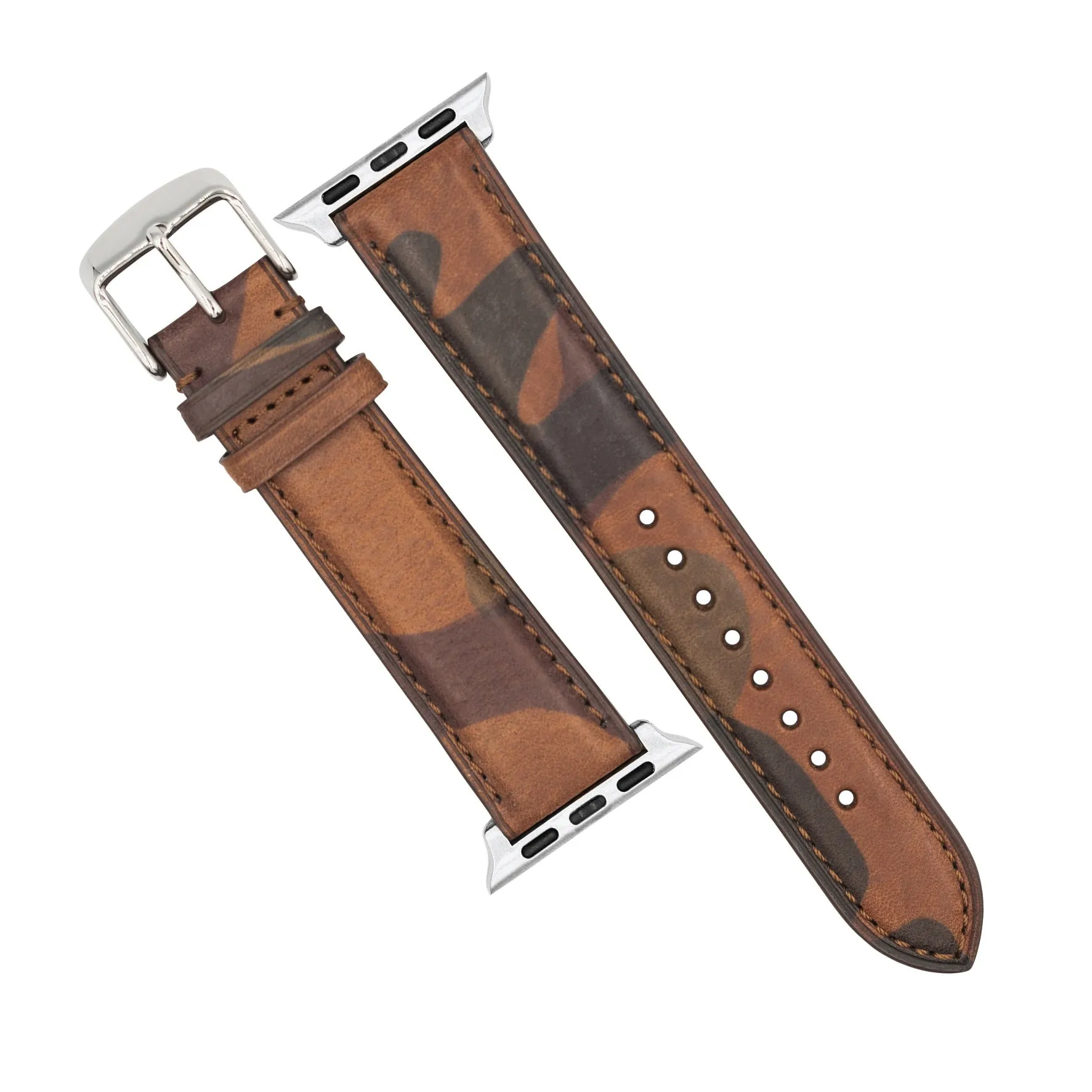 Classic LPA Camo Leather Strap in Sand Camo (Apple Watch)