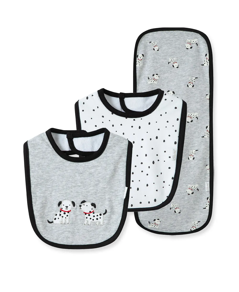 Dalmatian Bib & Burp Set