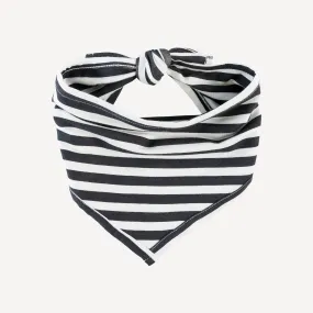 doggie bandana | black stripe | bamboo