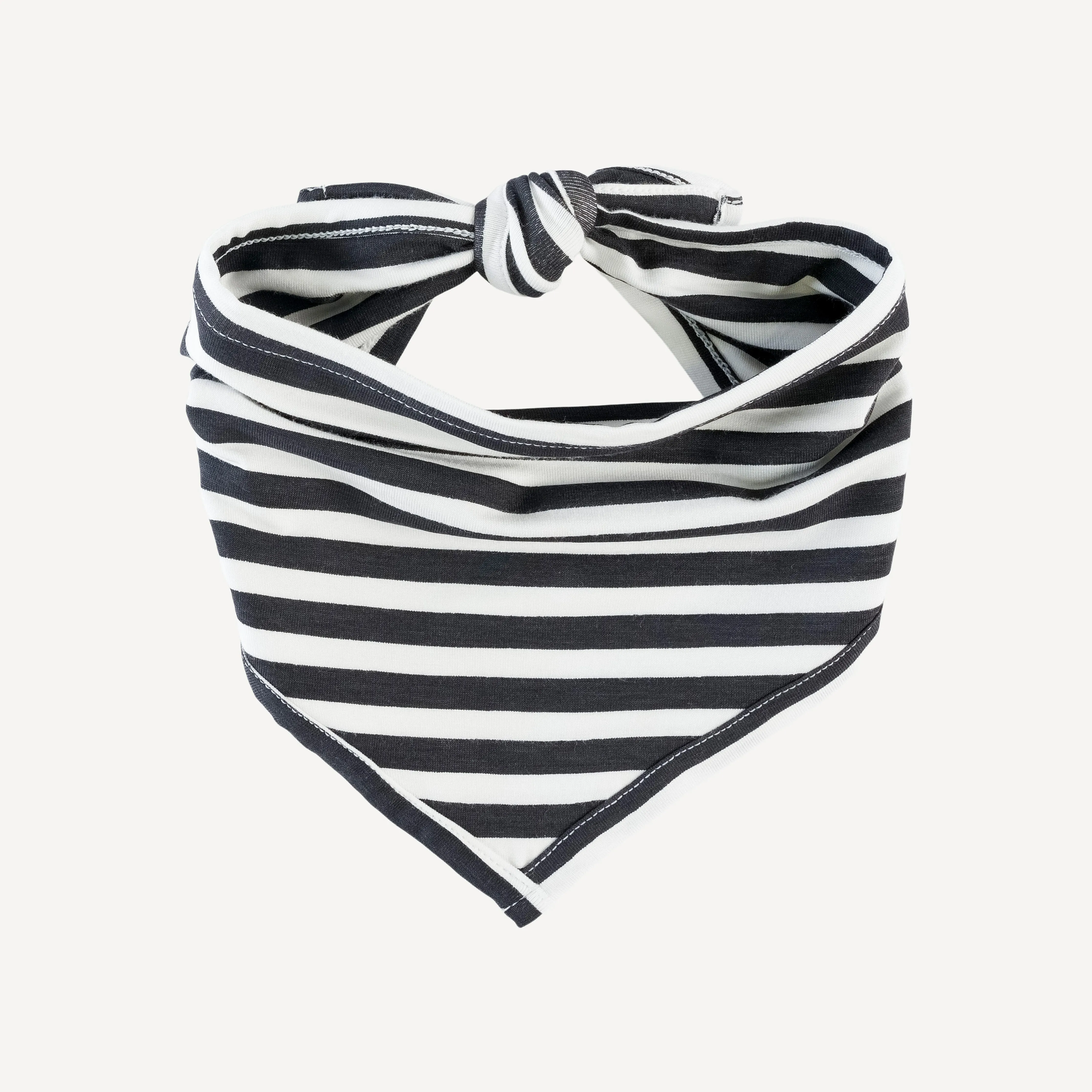 doggie bandana | black stripe | bamboo