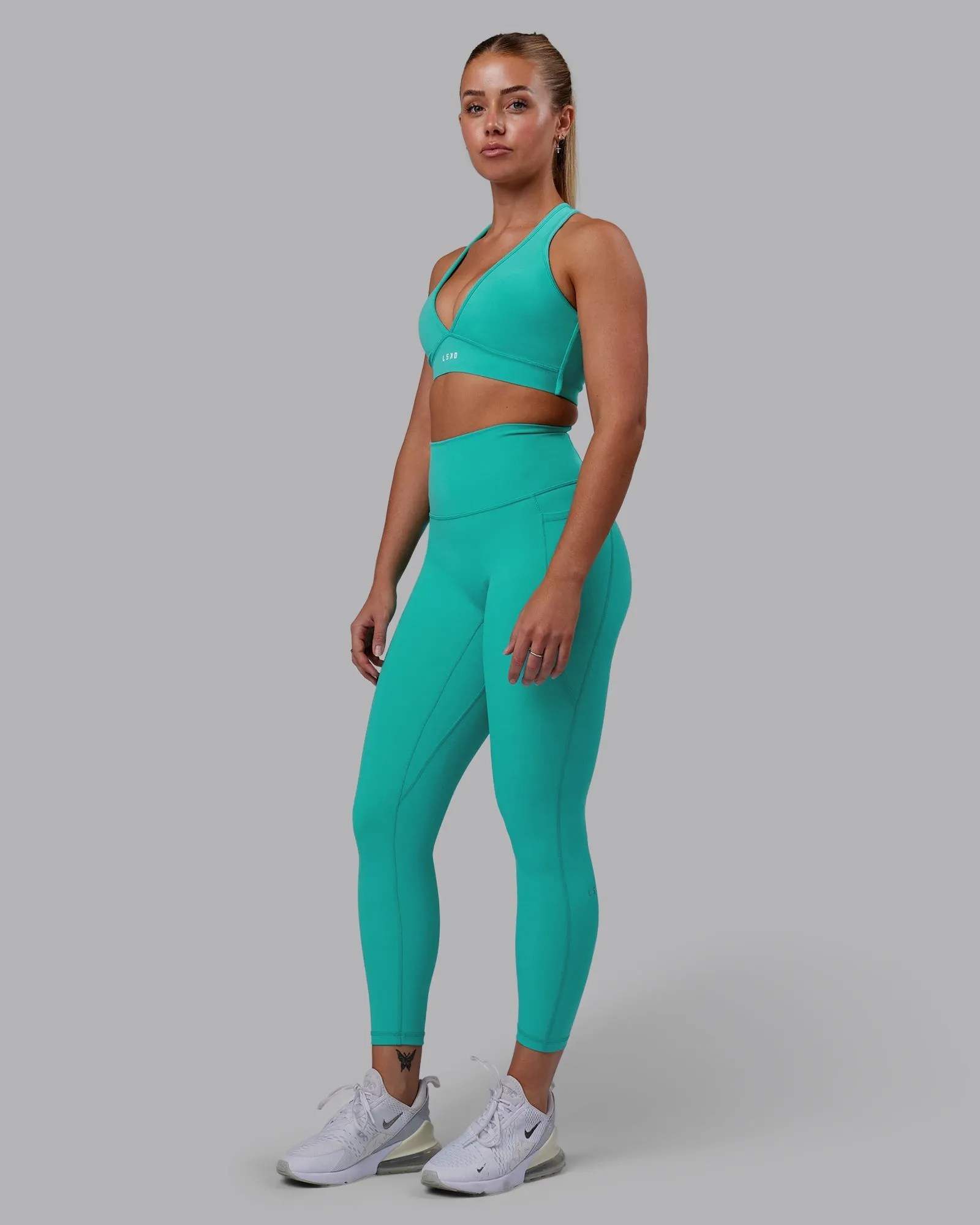 Fusion 7/8 Length Leggings - Turquoise Tide