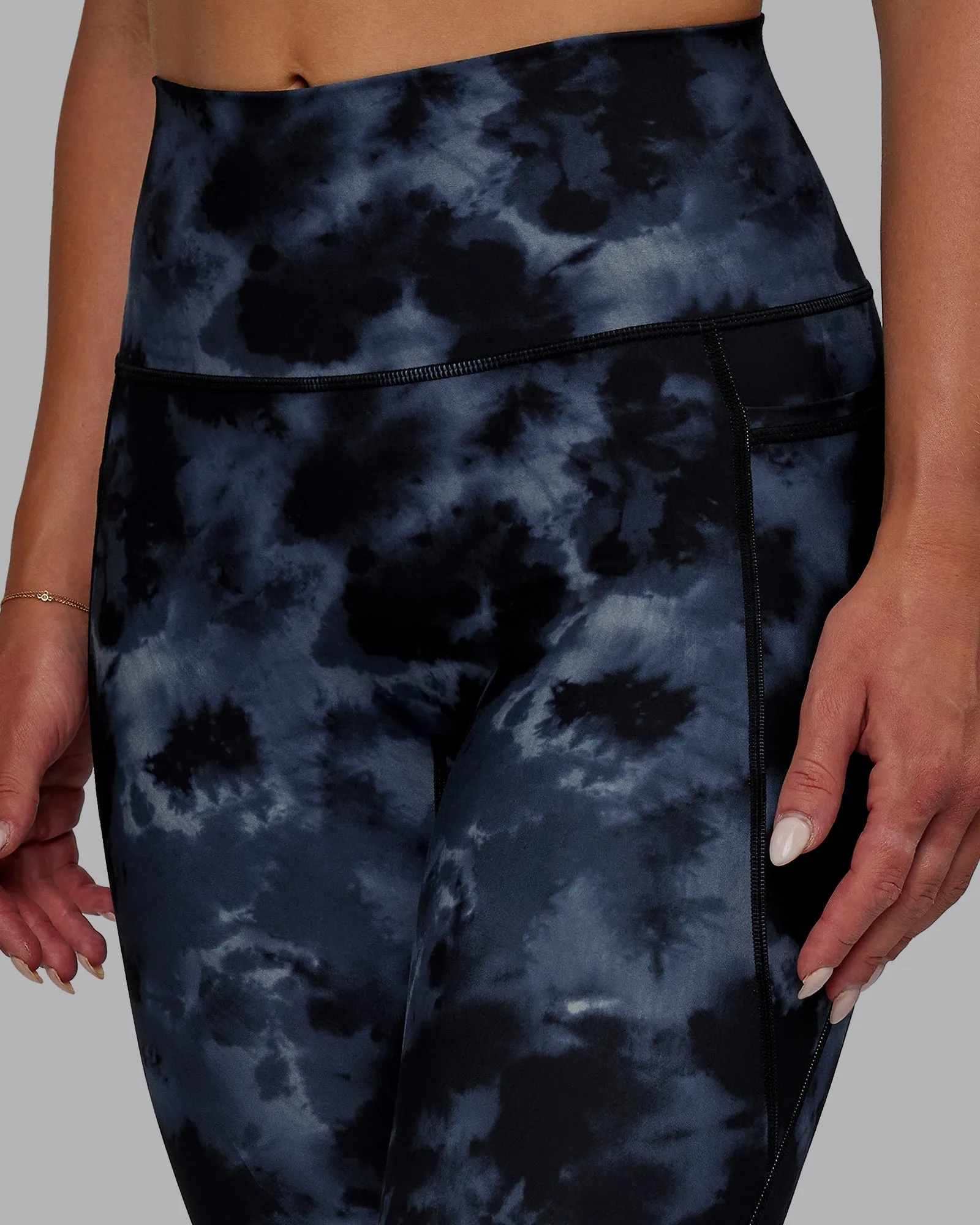 Fusion Full Length Leggings - Tie Dye-Midnight