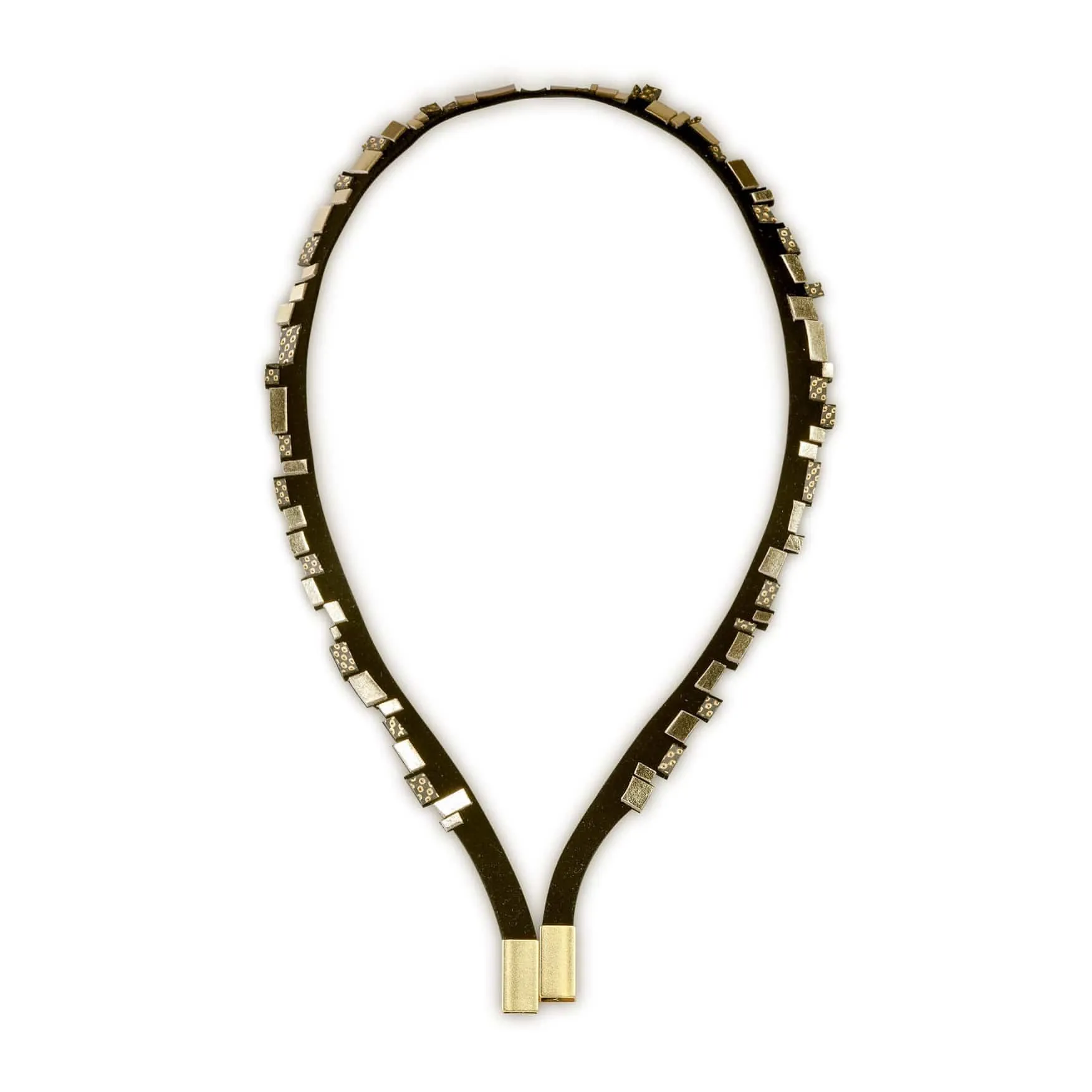 Gaia delicate gold leather necklace