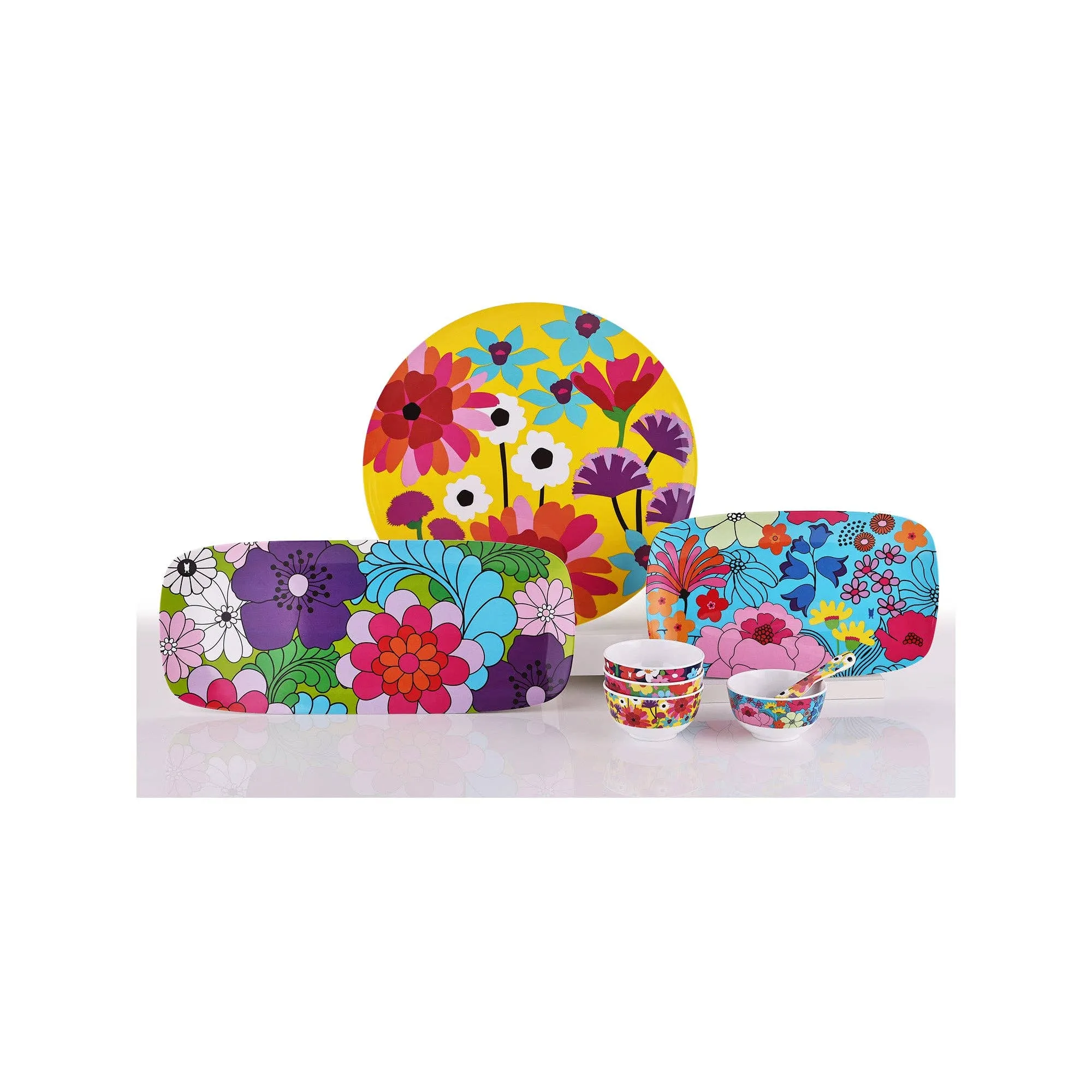 Garden Floral Mini Bowl Set