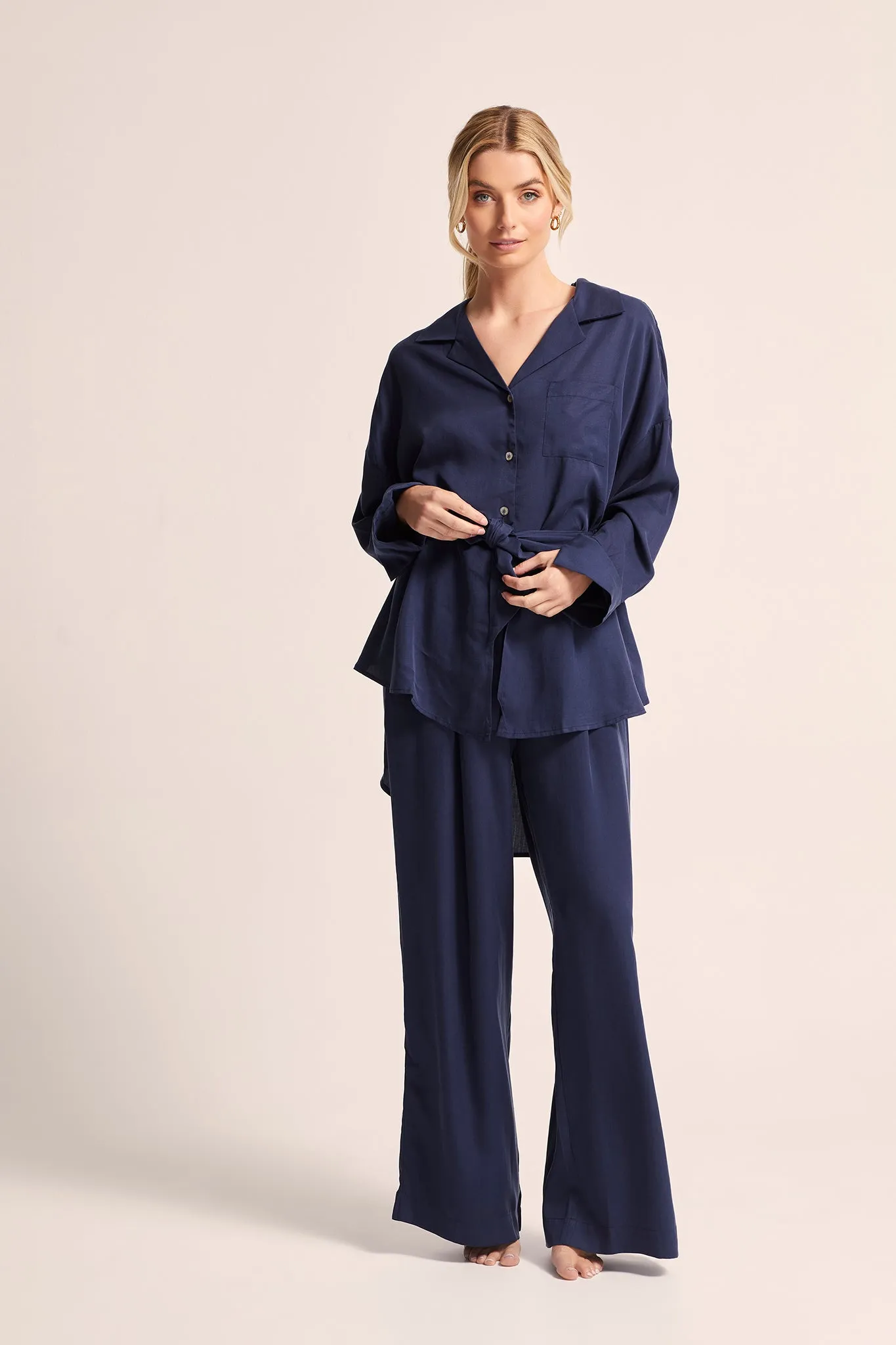 Genevieve Tencel™ Pyjama Set - Navy