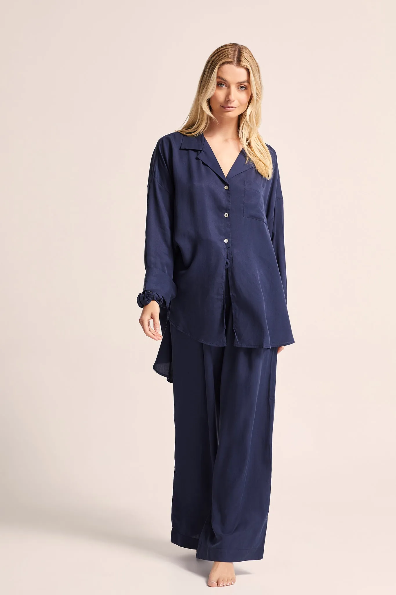 Genevieve Tencel™ Pyjama Set - Navy