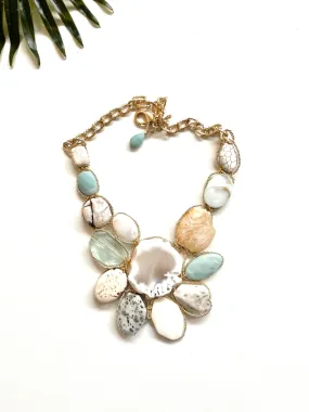 goddess necklace - beach mix