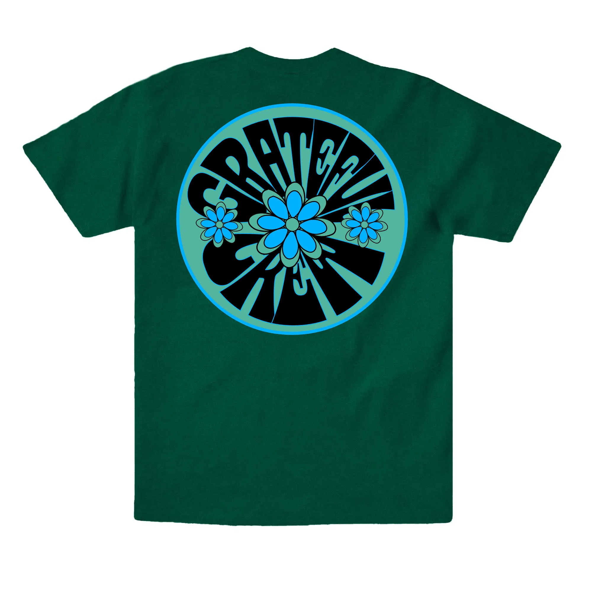 Grateful Crew Tee- Forest Green