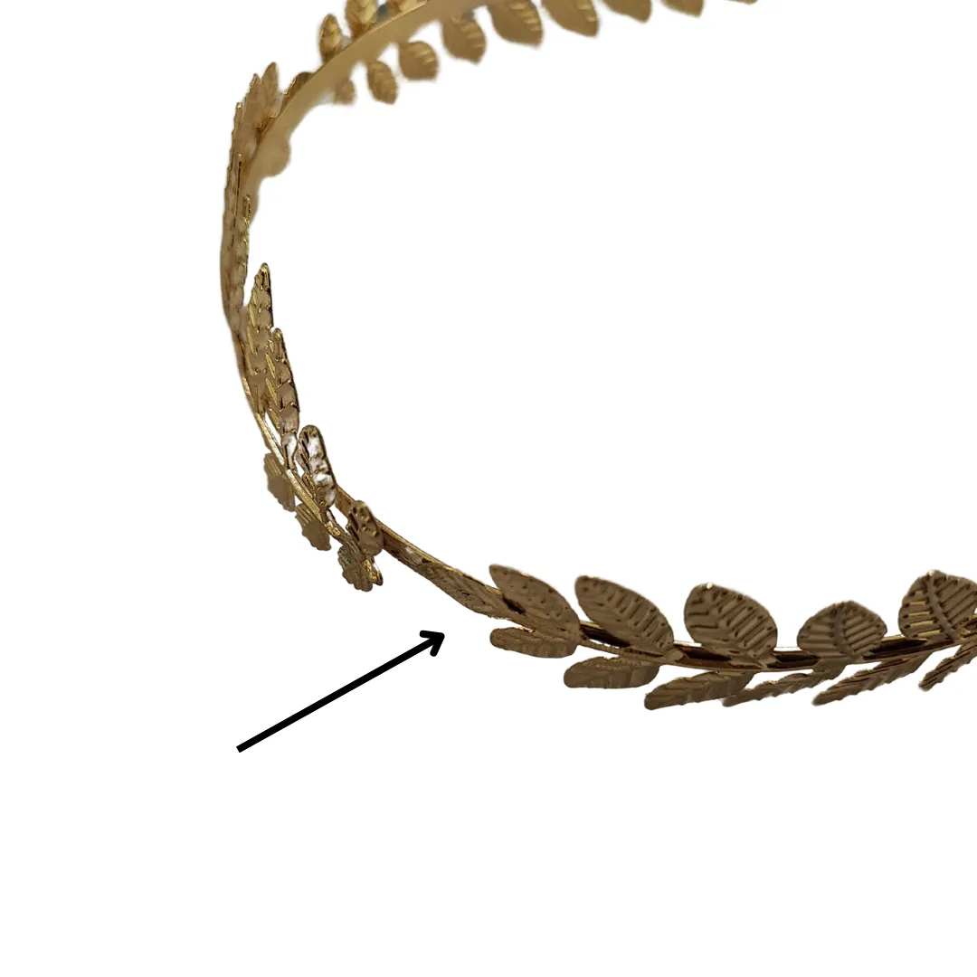 Greece Fern Gold Hair Band - Sample