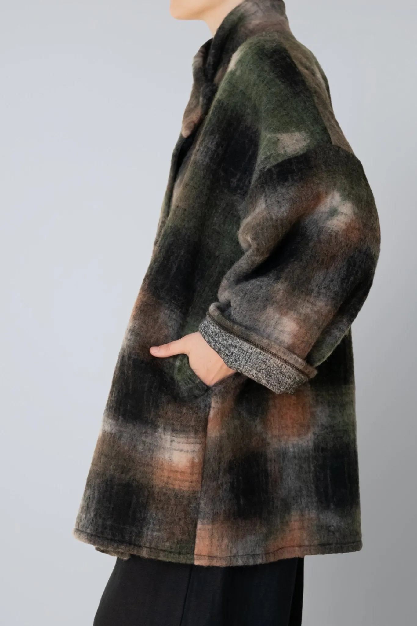 Gretchen Plaid Wool Coat