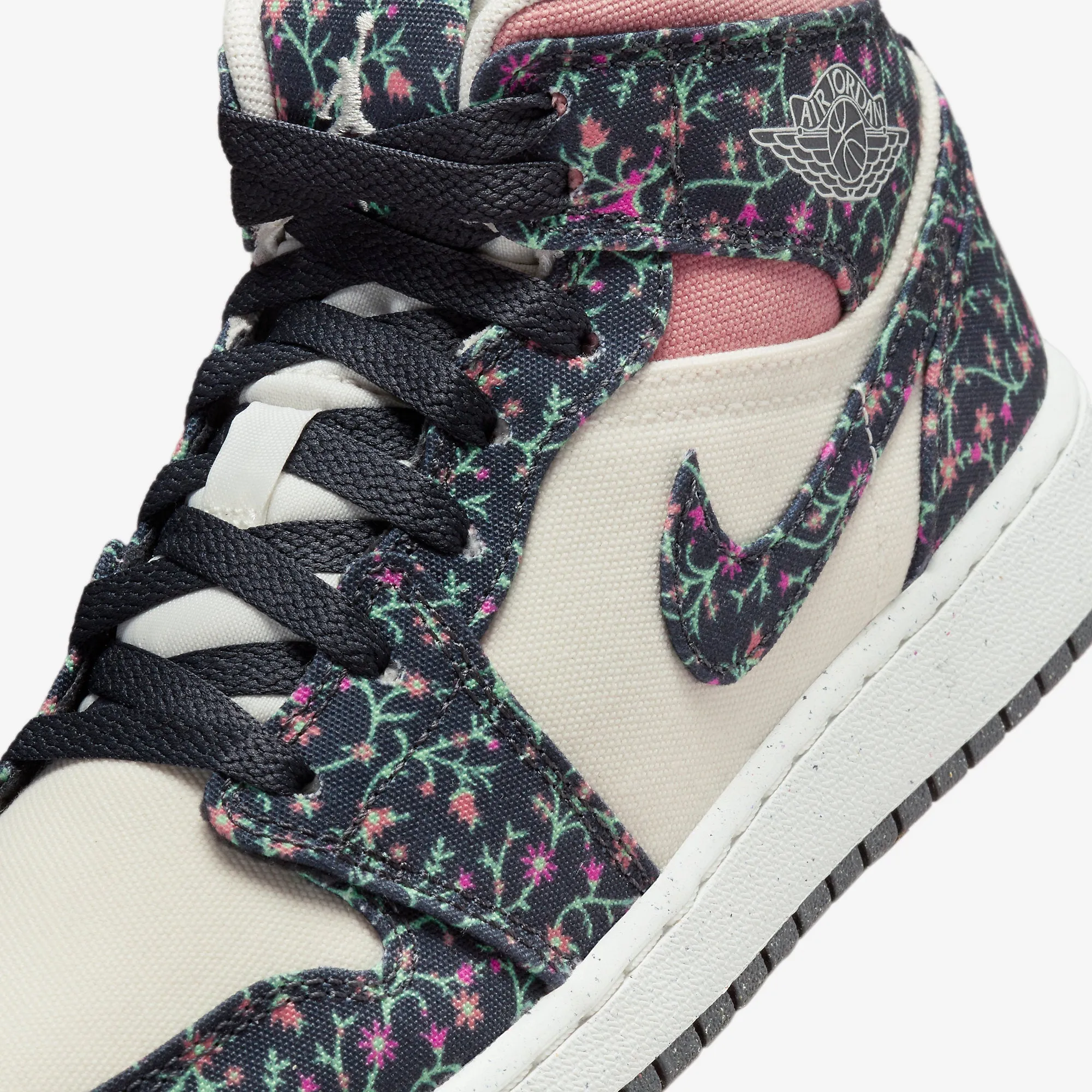 (GS) Air Jordan 1 Mid SE 'Floral' (2024) FJ3451-001