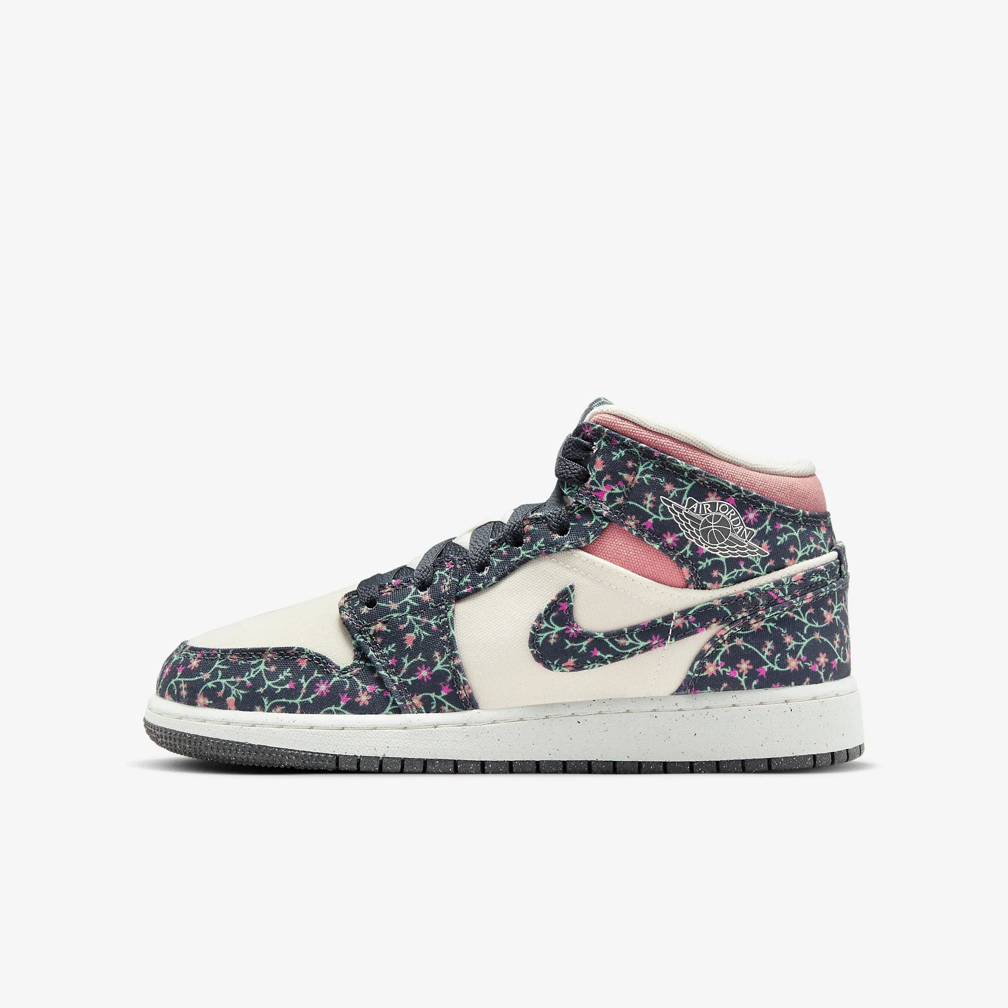 (GS) Air Jordan 1 Mid SE 'Floral' (2024) FJ3451-001