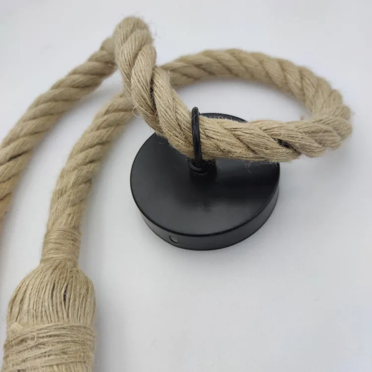 Hemp Rope Hanging Lights Holder