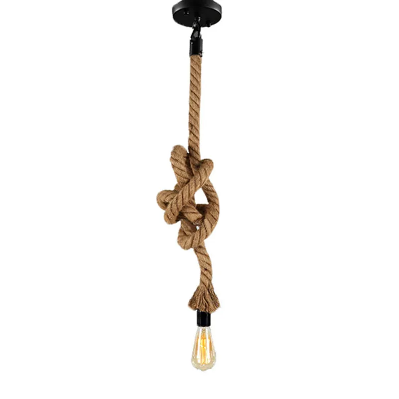 Hemp Rope Hanging Lights Holder