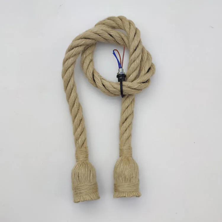 Hemp Rope Hanging Lights Holder