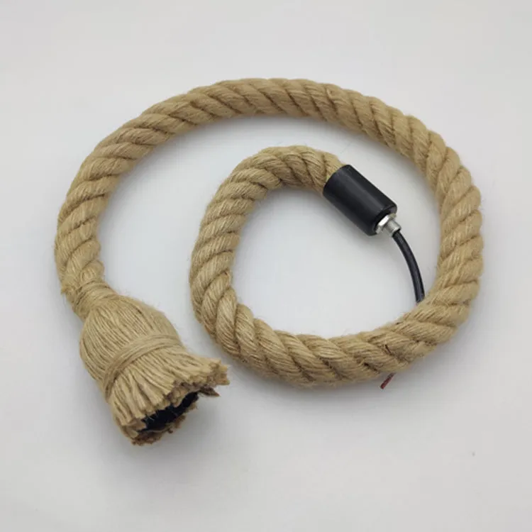 Hemp Rope Hanging Lights Holder