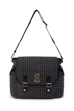 Hudson Changing Bag (Grey Houndstooth)