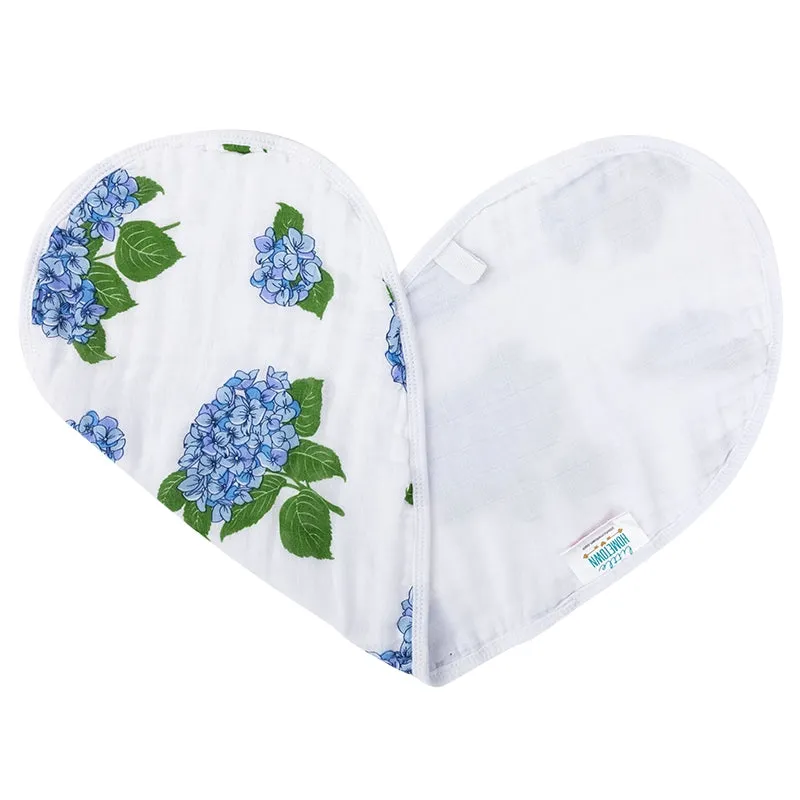 Hydrangeas Burp/Bib Combo