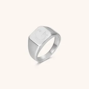 Initial Signet Ring - G