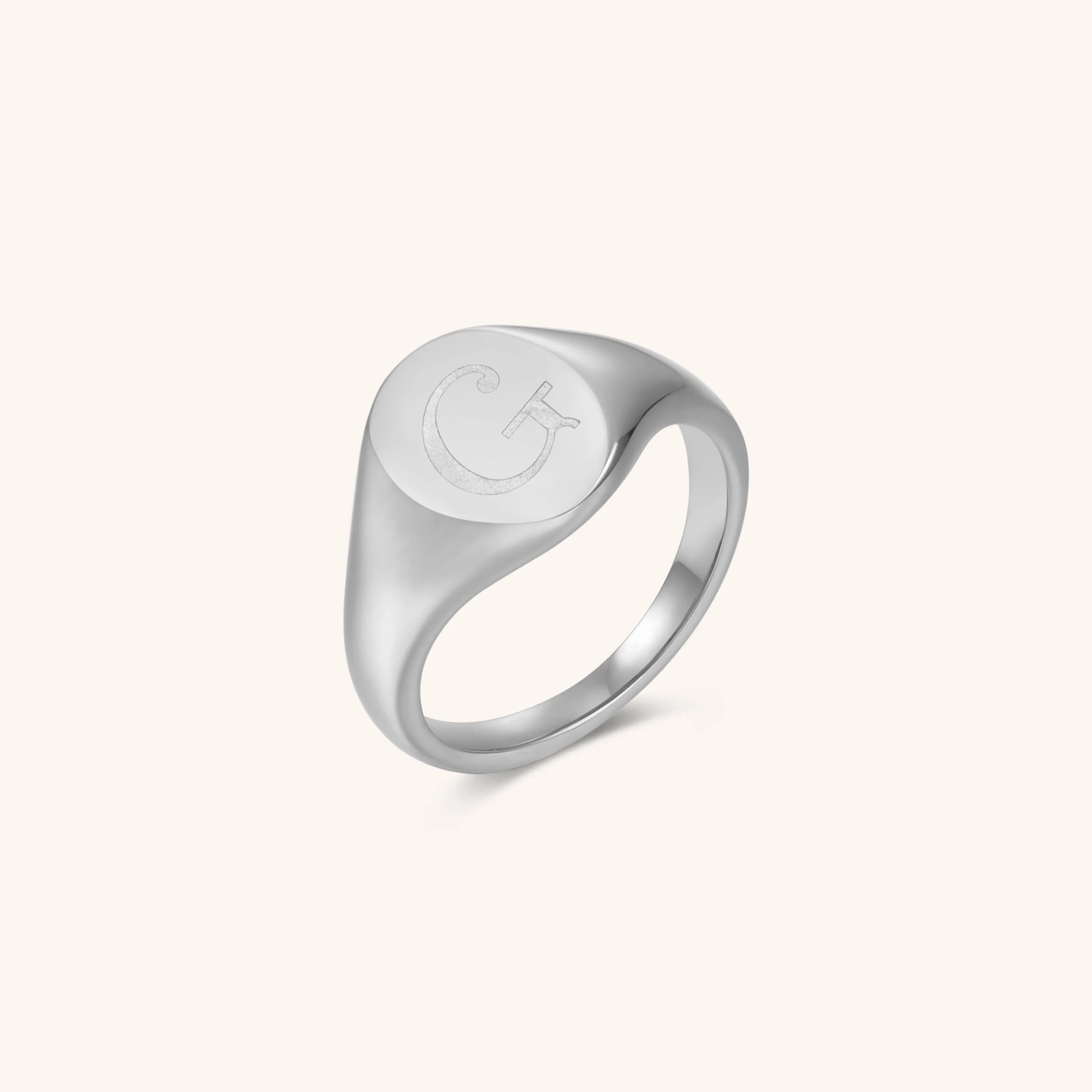 Initial Signet Ring - G