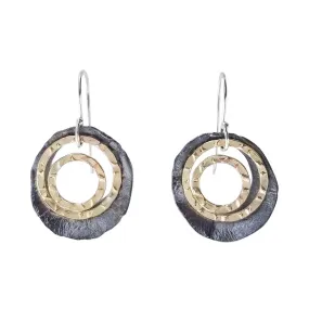 Israeli Layered Organic Hoop Earrings