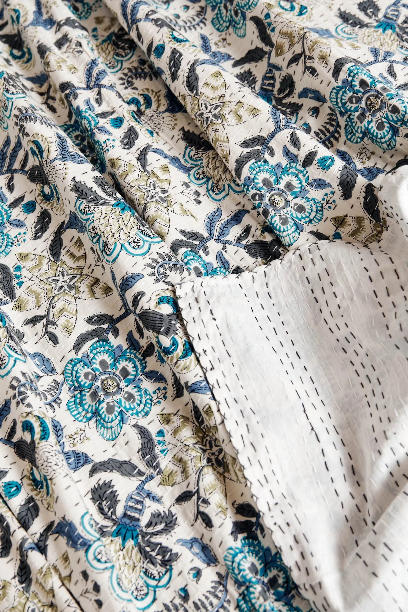 Kantha Quilt Passion Vine