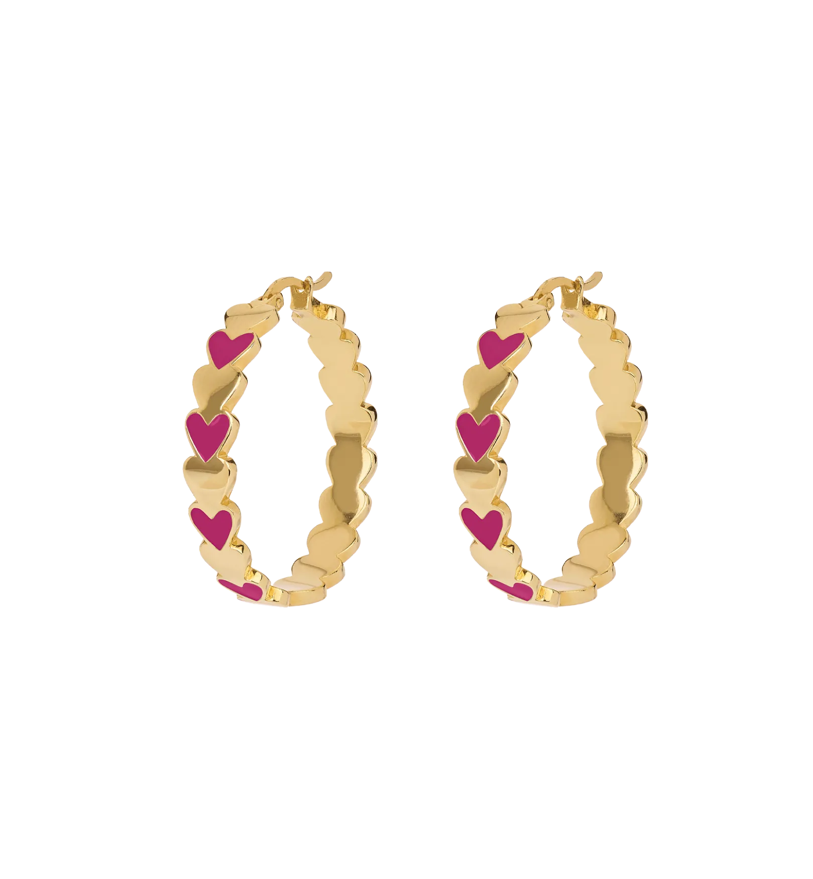 Large Beloved Mauve Hoop Earrings