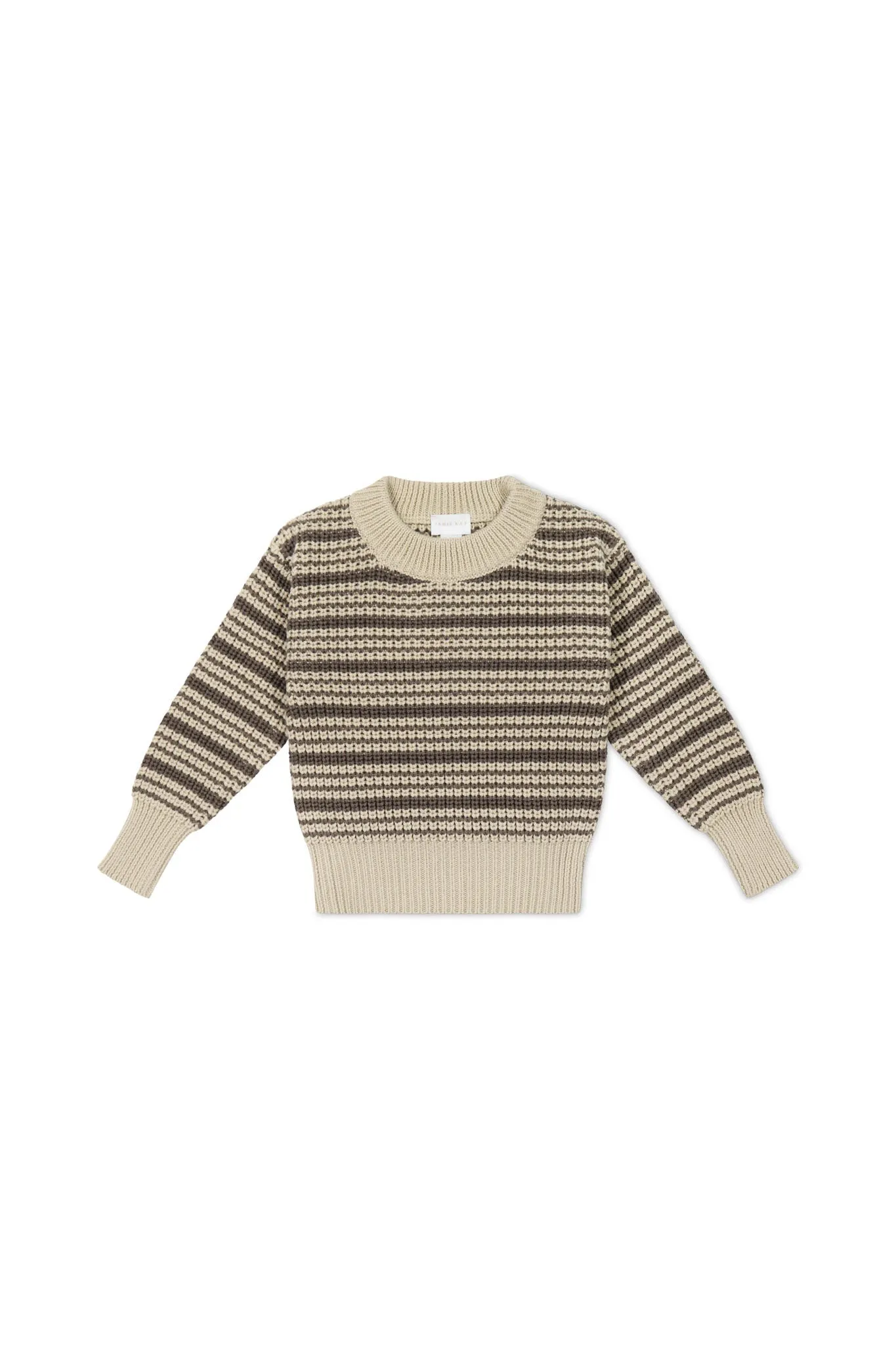 Leon Jumper - Harvest Stripe Brownie/Biscuit