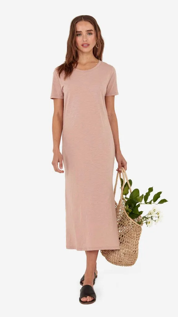 Mate Dana Midi Dress in Rose (1 XS left)