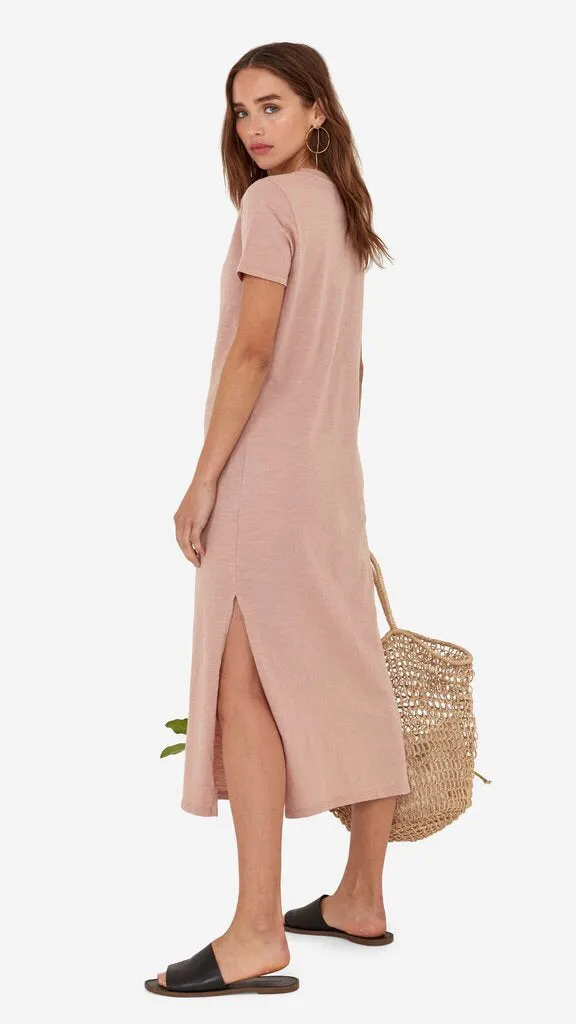 Mate Dana Midi Dress in Rose (1 XS left)