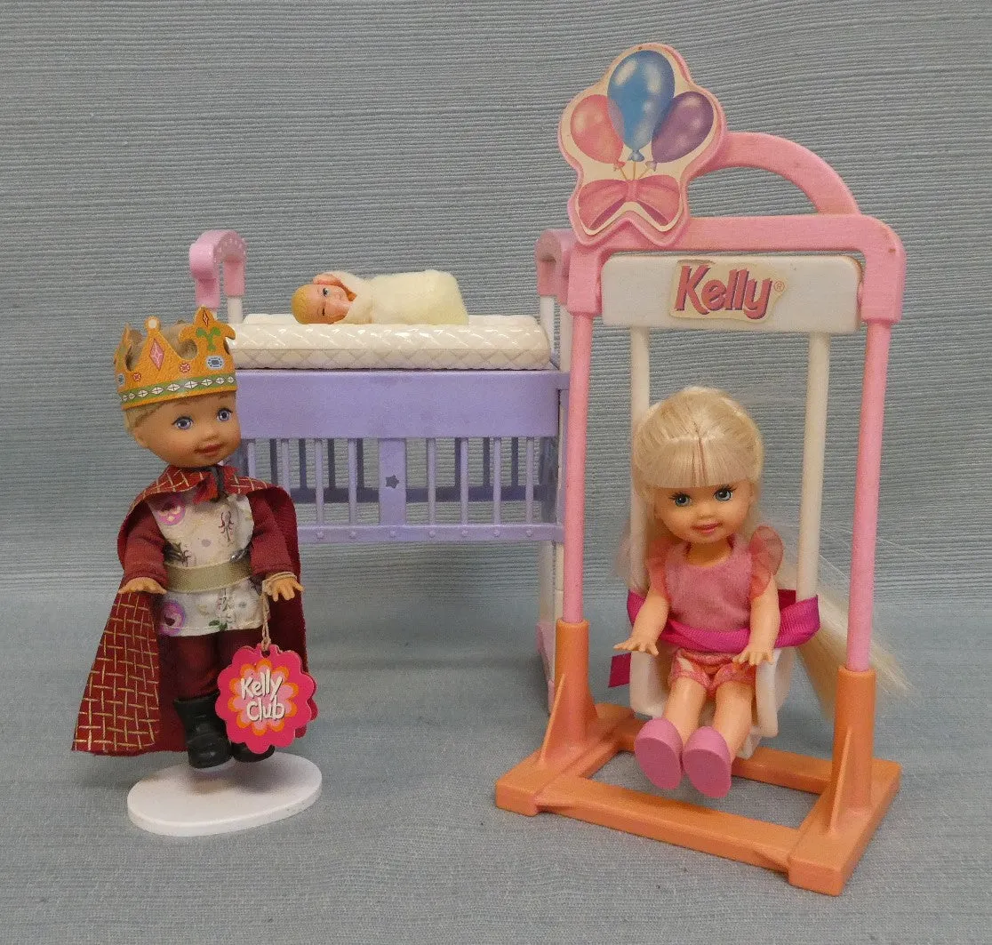 Mattel Barbie Happy Family Dolls, Swing & Crib Collection